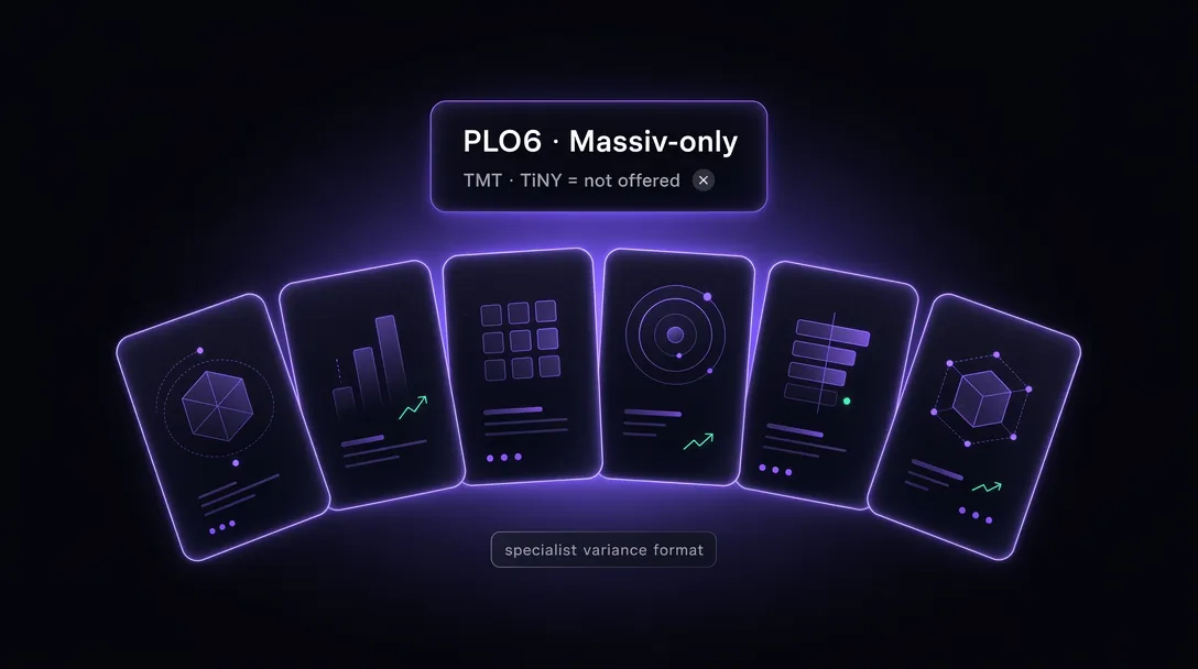 6-card Pot-Limit Omaha (PLO6) on ClubGG, exclusive to Massiv union