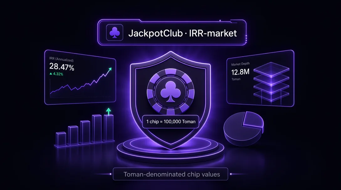 JackpotClub profile on ClubGG with Toman-denominated chip values
